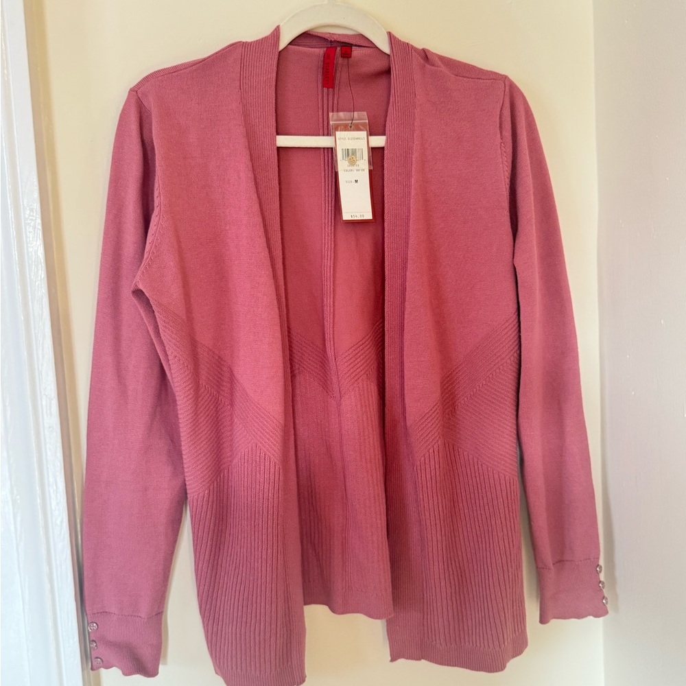 Elegant Pink Women's Cardigan